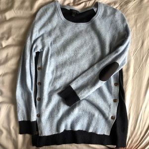 JCREW Side Button Crew Neck